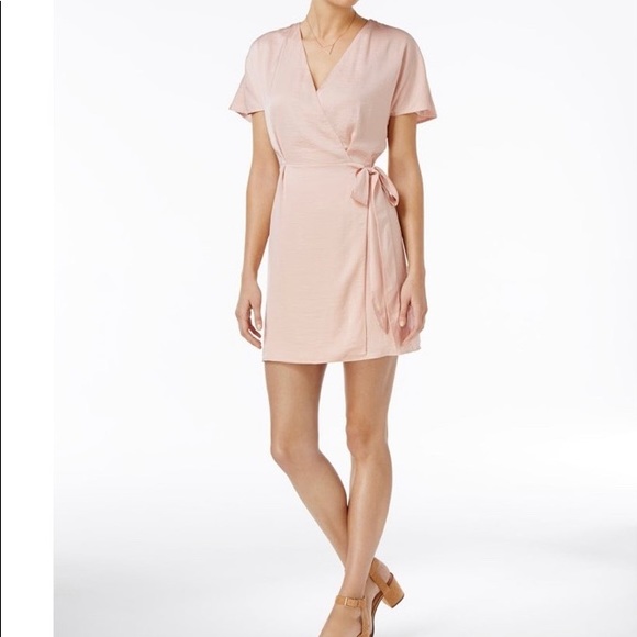 Bar III Dresses & Skirts - NWT BAR III Ballet Pink V-neck Wrap Dress